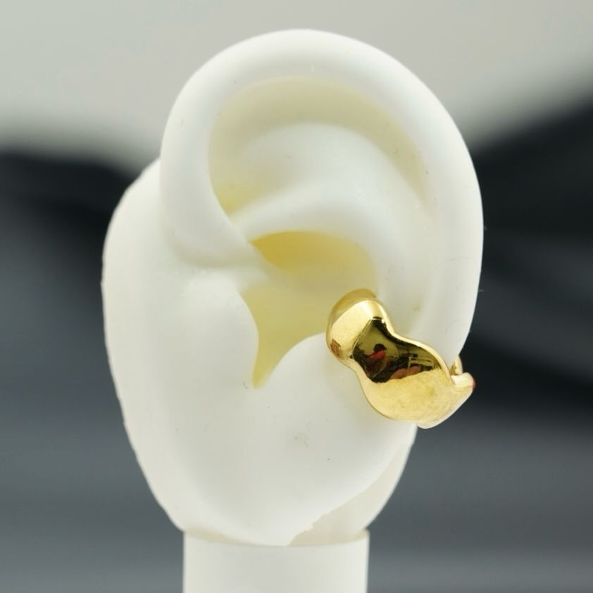 EARCUFF DORADO PLANO CURVITO ALREDEDOR